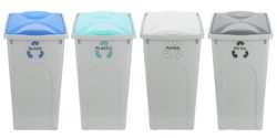HOME 50 Litre Recycling Bins - Set of 4.